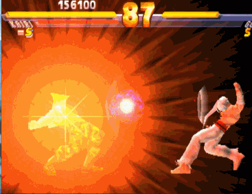 不过在《街头霸王四新的羁绊》电影中,我们看到隆就是用这个波动拳