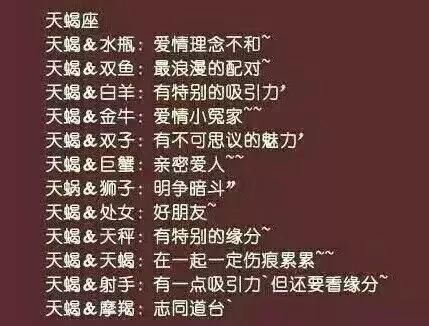 12星座沉默谁第一?星座配对,你和谁最配?天蝎座又排名了图片