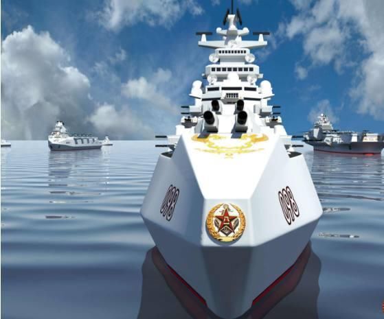 全能舰想象图 我们知道,目前全球海军需要建造多种不同任务的作战平台