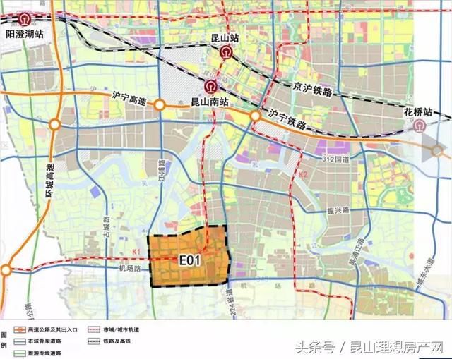 交通大升级 根据草案,昆山城市轨道k1线将经过张浦,线路串联铁路昆 
