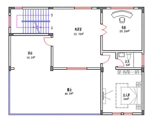 美观实用45万3厅5室4卫170三层自建房图纸建筑结构水电齐全