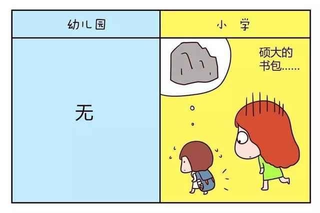 一篇漫画告诉你,小学和幼儿园有什么区别,心不要太累!