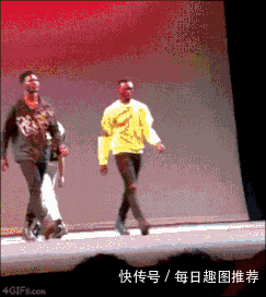 搞笑gif图:突如其来的骚,闪了老子的腰!