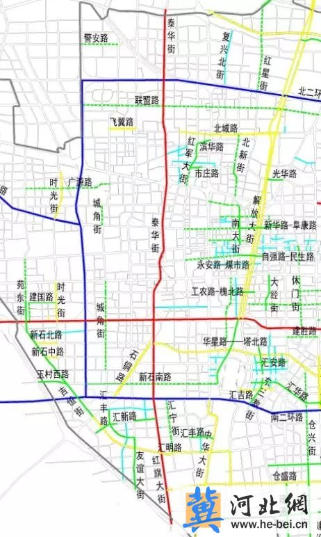 市政府网站上咨询泰华街-红旗大街如何联通的问题,石家庄市城乡规划