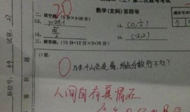 小学生"奇葩"试卷,图3校长都不知道怎么打分,图5不得不给零分