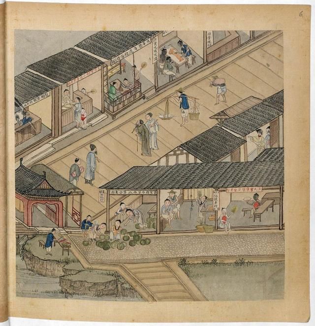 400年前的"街拍"?素描点彩绘制的苏州市井商业图