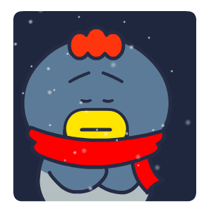 哇,好冷!