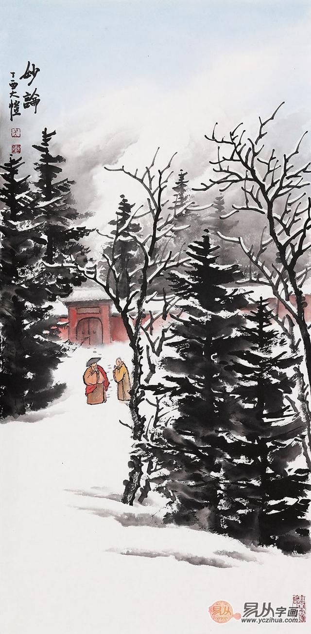 国内画冰雪山水画好的画家,非吴大恺当之无愧