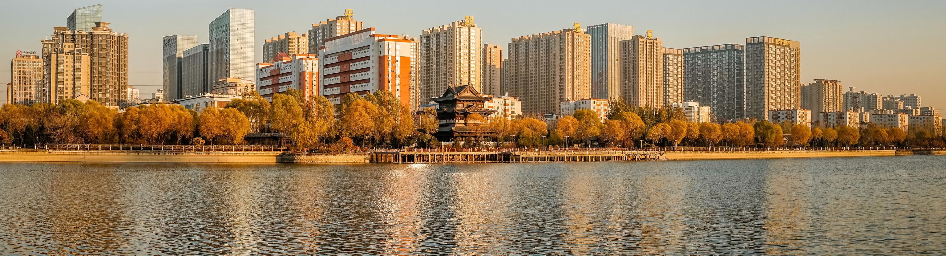 太原汾河景区全景图二