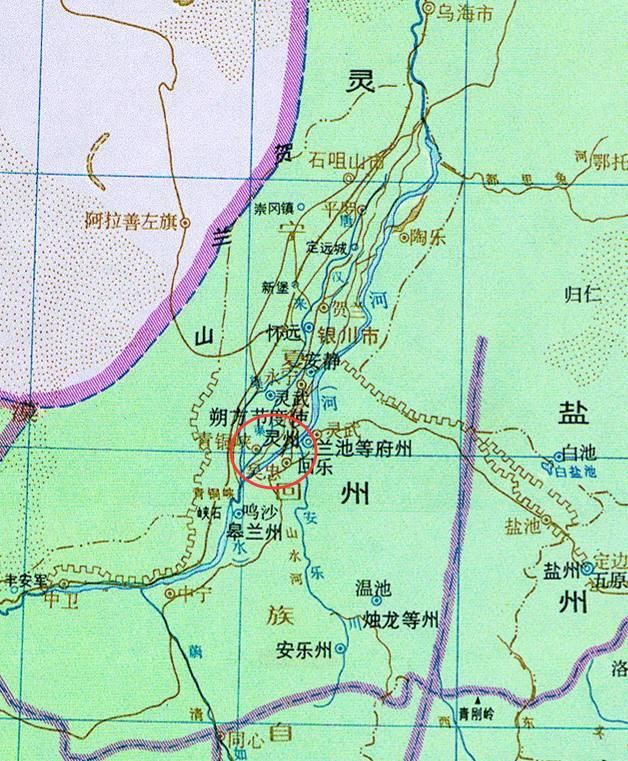 4, 1950年析灵武县置吴忠市(县级),治吴忠镇.属宁夏省.