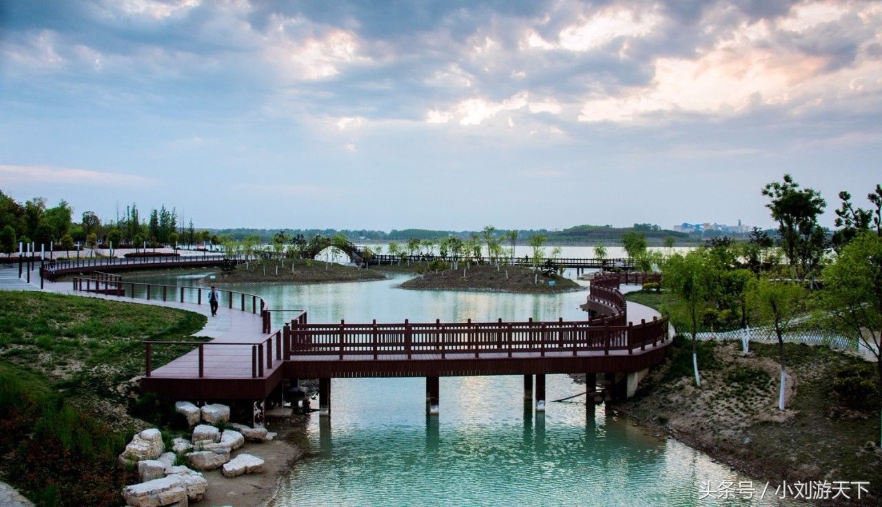 永城日月湖生态水利风景区一个美丽的地方
