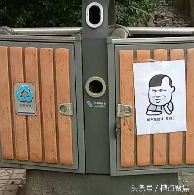 "你垃圾侧漏了" 绵阳高校现呆萌"表情包"垃圾桶!
