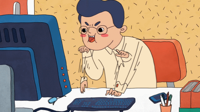 今天上班的我