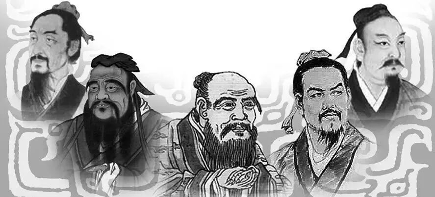 儒家,代表人物:孔子,孟子,荀子.作品:《论语》,《孟子》,《荀子》.