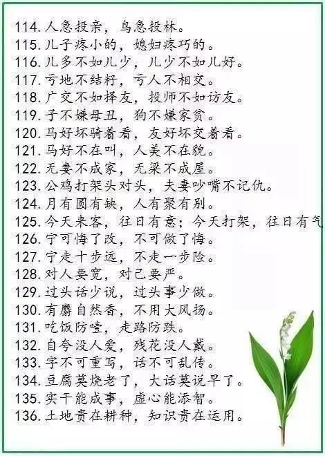 流传千年的500句谚语大全!是学生该掌握,用在作文里,次次满分