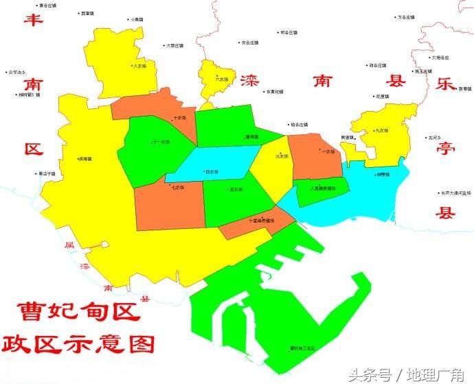 唐山市行政区划地图