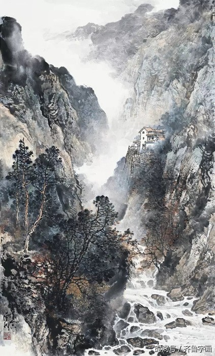著名画家施云翔山水画作品欣赏