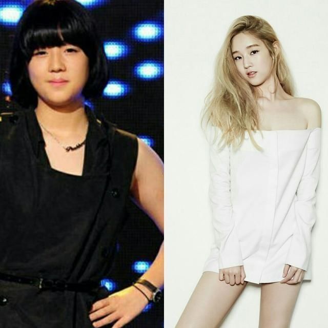 盘点减肥前后的韩国女爱豆,网友:简直不敢