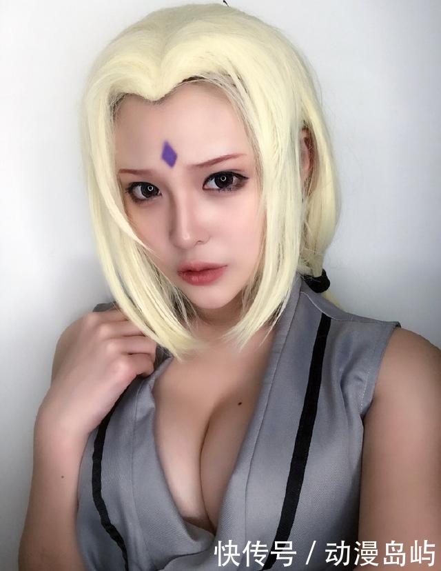 火影忍者:纲手cosplay见过没?第一神还原,最后身材比纲手强!