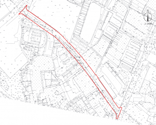 梅江区正兴路至富奇路连接线征收红线图