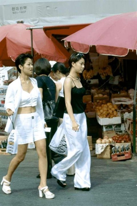 90年代韩国美女老照片, 没有整容的年代韩国女人长什么样