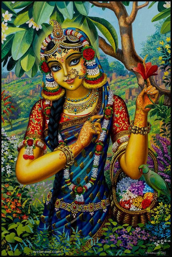 顶级艺术家的美丽而令人惊叹的印度绘画