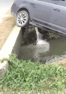 搞笑gif: 老司机是牛, 这么多年的技术, 但你怎么下车