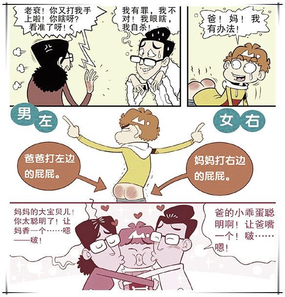 阿衰漫画:小衰考0分,衰爸衰妈熬夜发明"打屁一号"!