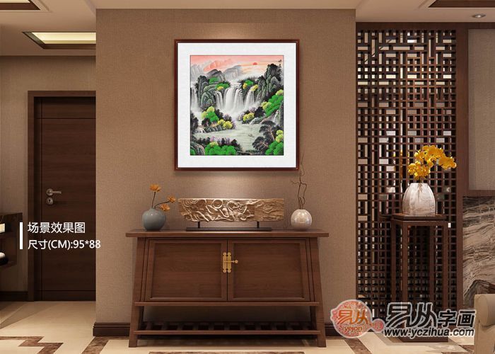 玄关走廊尽头挂画除了美还得注意风水!这才是秘诀