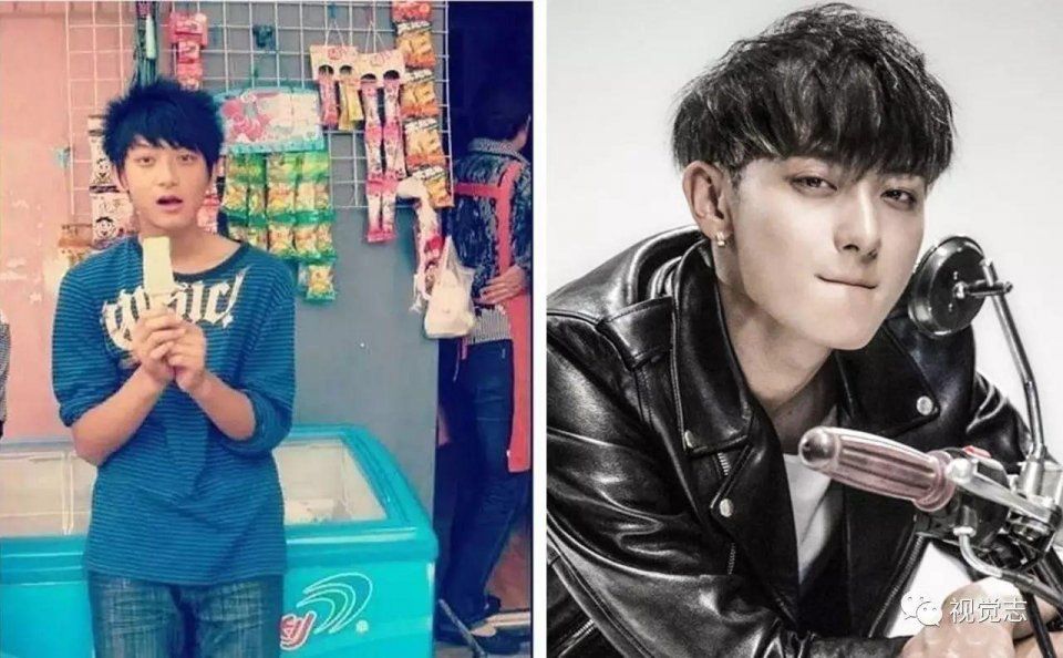 wuli黄子韬成功上演了杀马特到男神的变形记 不过小时候大家好像都有