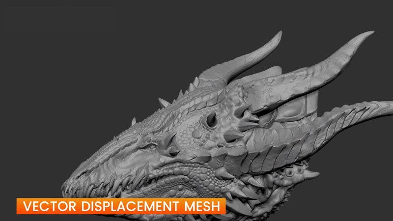 矢量置换网格就是将这两个功能融为一体, 集合了两个功能的优点.