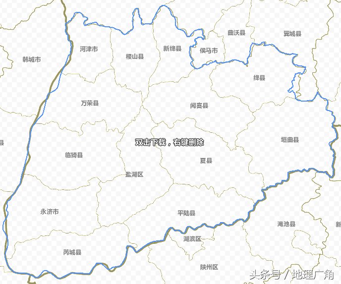 山西省行政区划地图