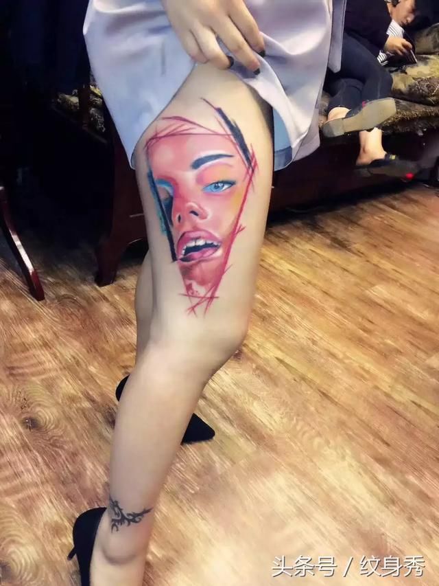中国网络纹身大赛2018年第一期 欧美彩色小组作品