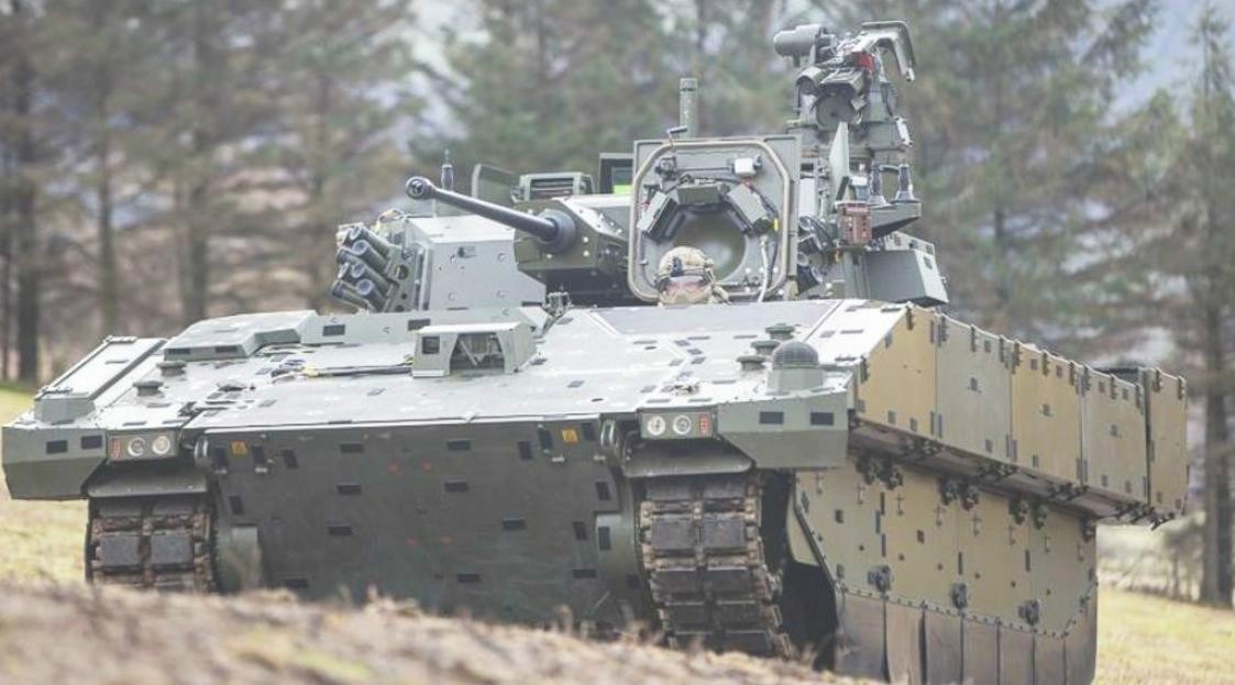 英国新型阿贾克斯步兵战车也一样,采用ctai公司的40mm埋头弹.
