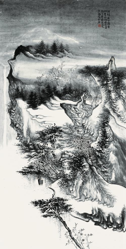 水墨中国——他的山水画苍茫迷蒙,笔笔入心!