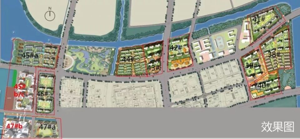 杭州湾新区地图(橙色为已获取的绿地海湾)
