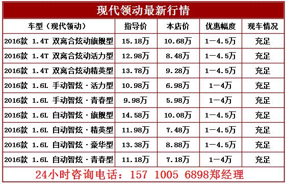 2017现代朗动夏日报价 畅享惠民政策特价惠