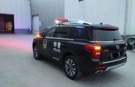 近日发现一组gs8警车组图曝光,霸气侧漏 外观丝毫不输美帝特勤警用suv