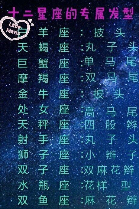 十二星座的专属发型