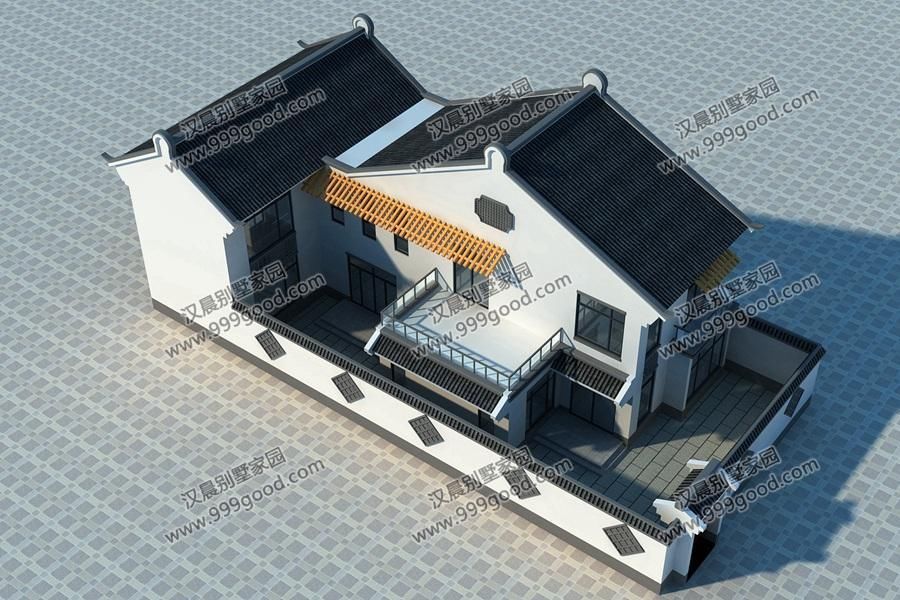 2栋新中式别墅,超爱54万建成的三合院,当下农村盖房的