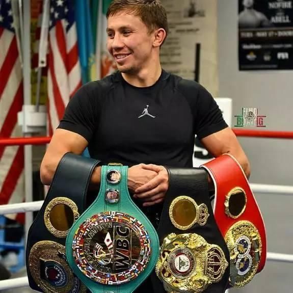 今天,现wbc/wba/ibf/ibo中量级拳王哈萨克斯坦"ggg"根纳迪-戈洛夫金