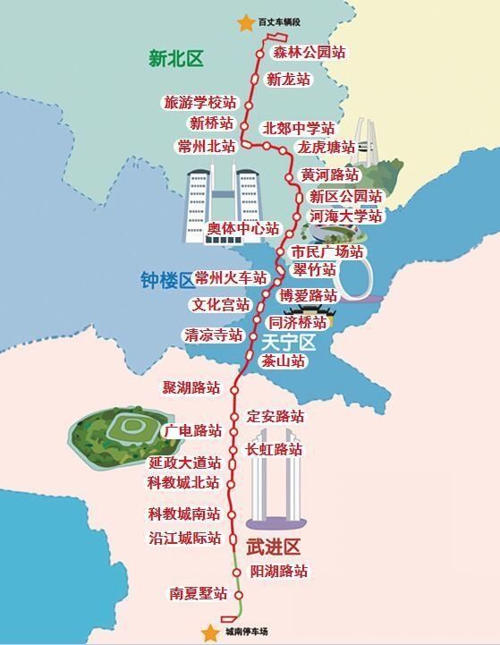 1号线线路图