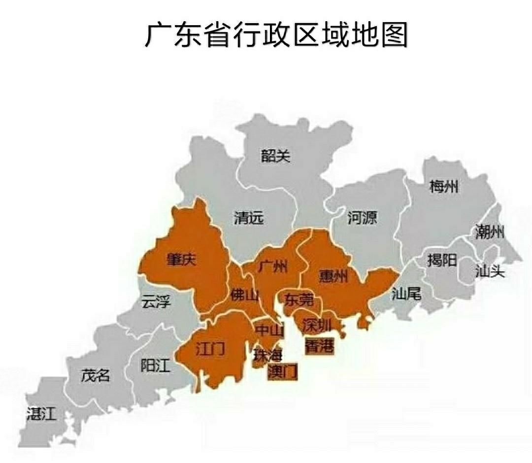 从广东省行政区域地图不难看出,江门是广东珠三角城市群组成部分之一.