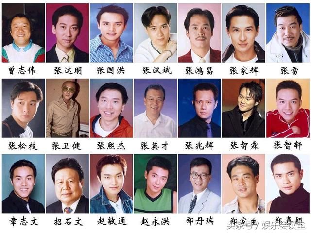 香港tvb222位男演员,能认识一半以上的都是大神,刘恺威也在其中