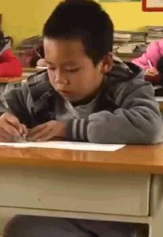 7,学习这么认真,像不像小时候的你