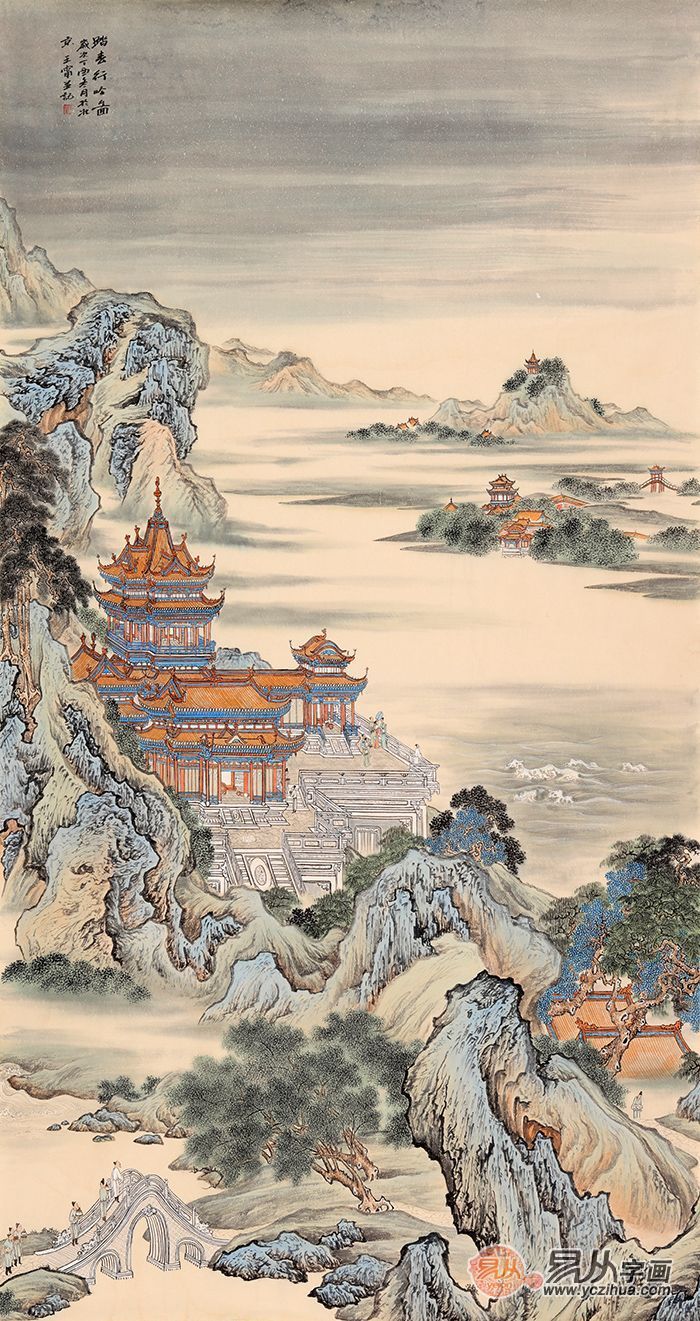 画家王宁精品仿古山水画选集 清淡雅致 收藏佳作!