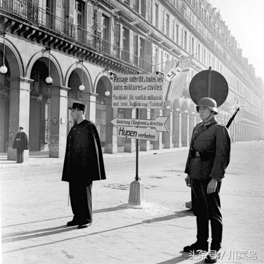 1940-1945年,纳粹德国占领下的巴黎街头