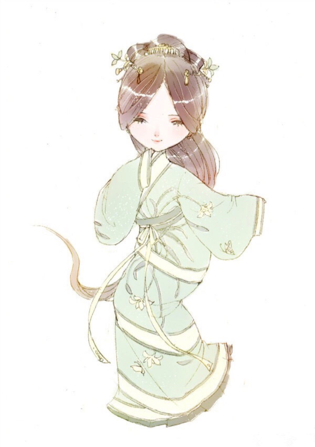 唯美手绘国风汉服,有小清新萌萌哒,有妩媚动人少女,你