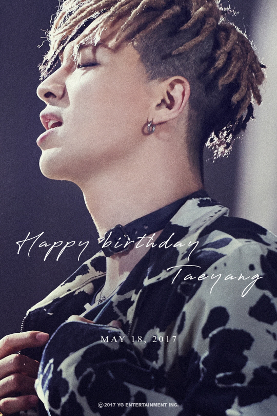 happy birthday  taeyang"的照片,庆祝旗下男团bigbang成员太阳的生日