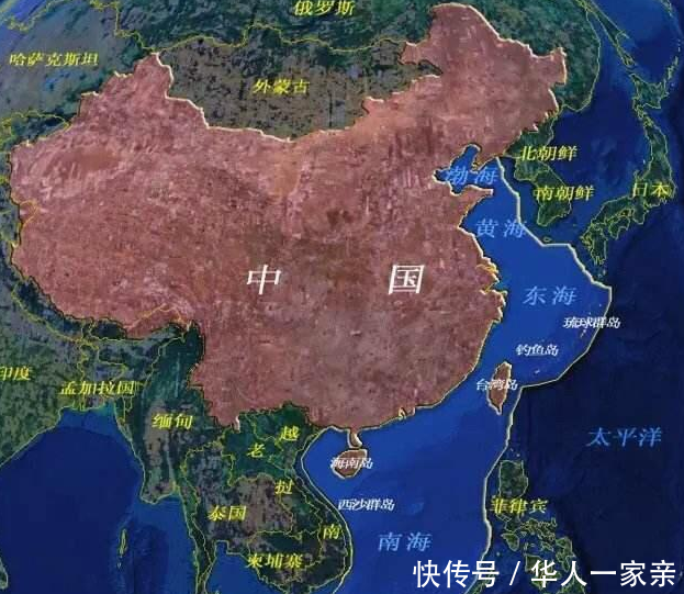 中国国土地图